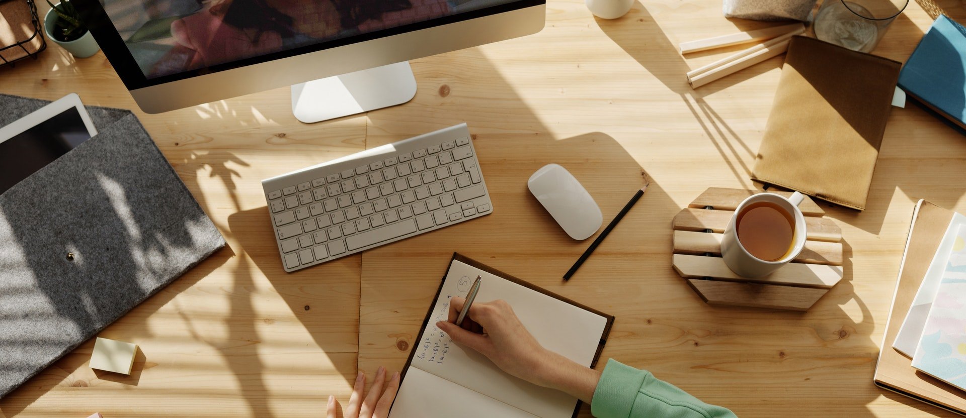 Person working with computer