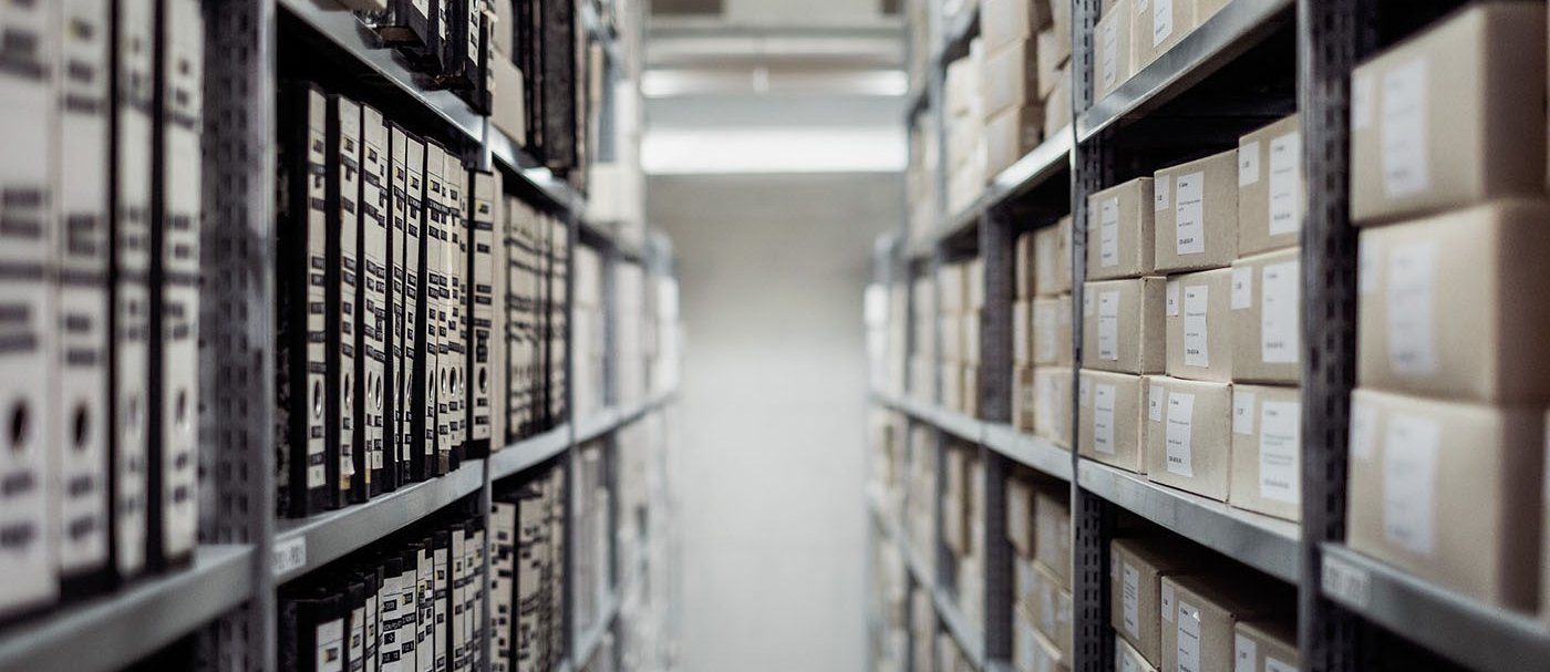 Shelves with filing cabinets