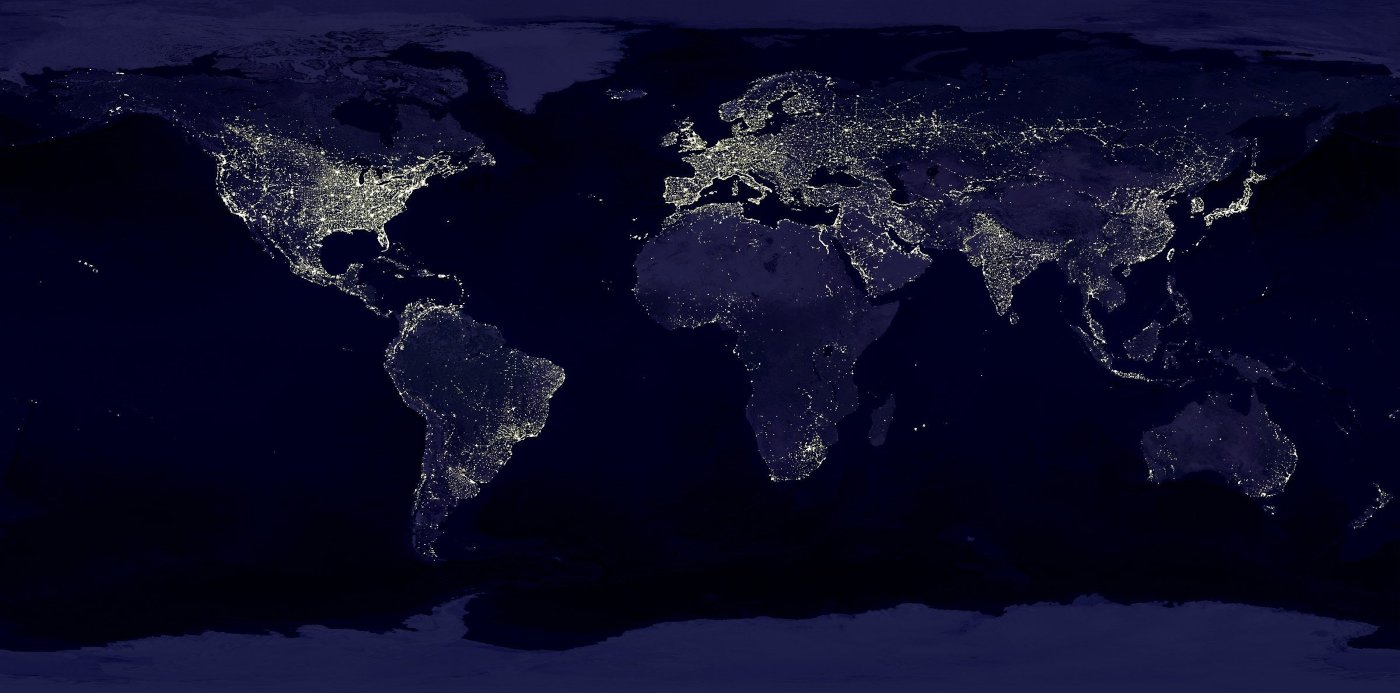 Mapa satèl·lital del món