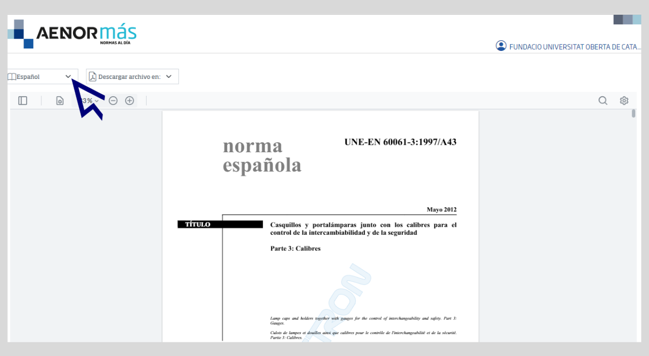 El nuevo lector de normas en línea de Aenormás