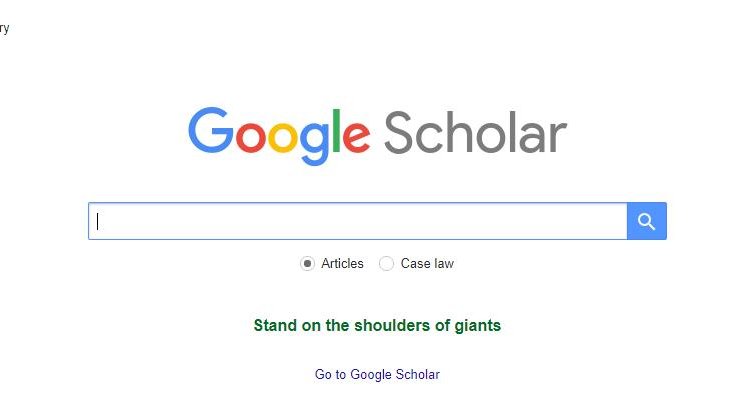 Google Scholar screenshot