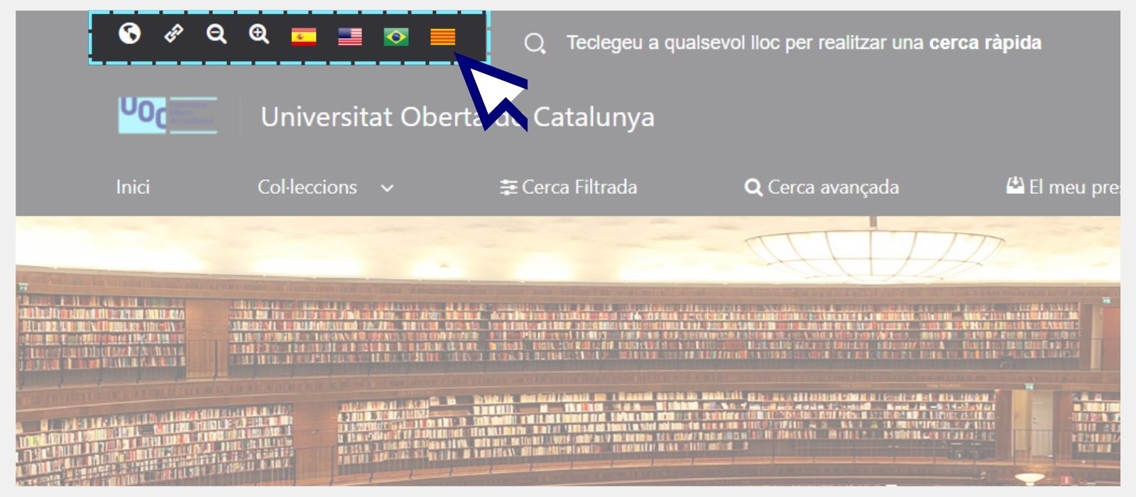 Opció català a eLibro