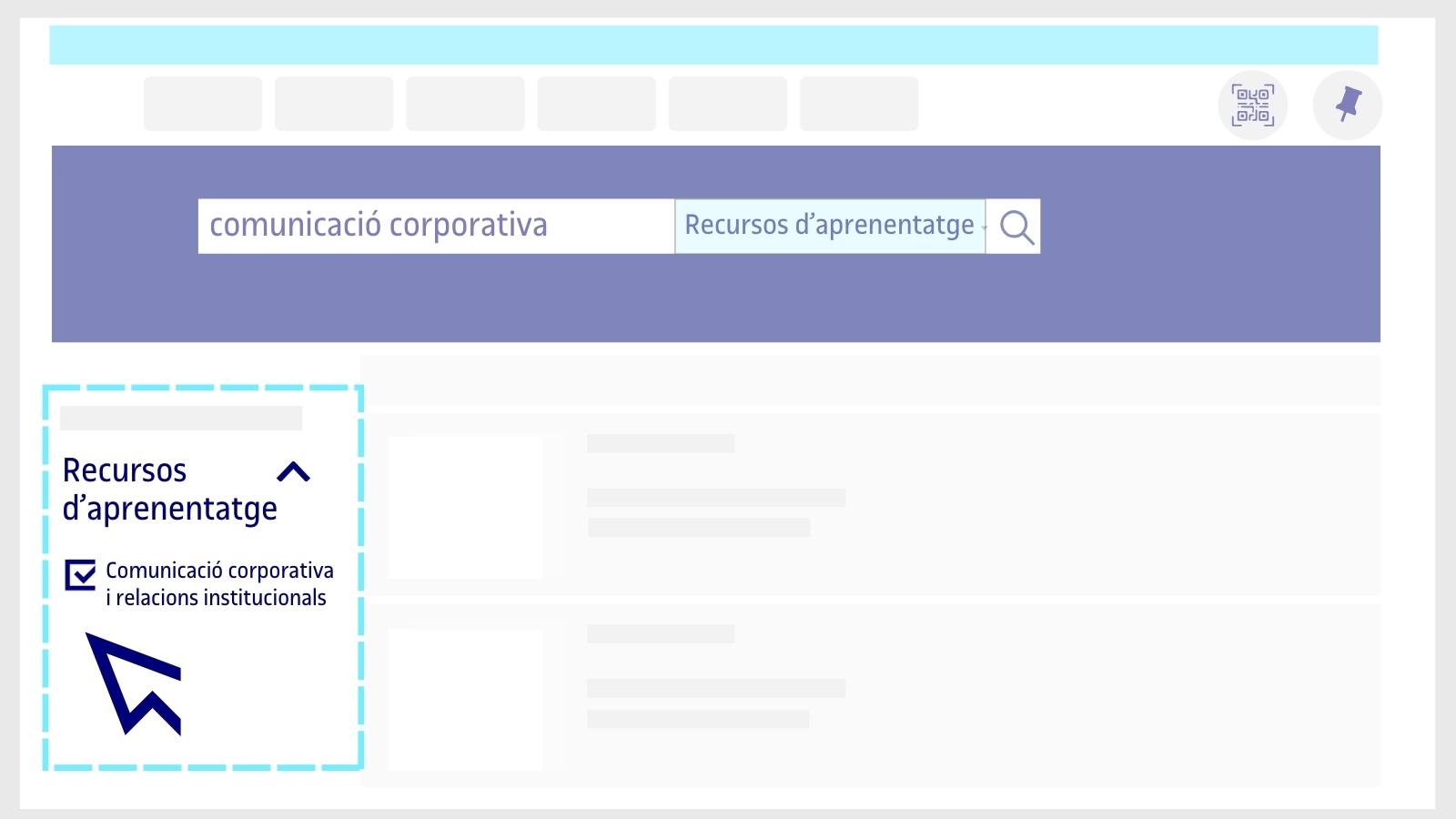 Filtre recursos d'aprenentatge UOC