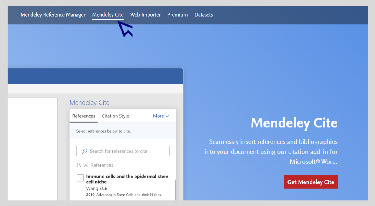 Mendeley cite