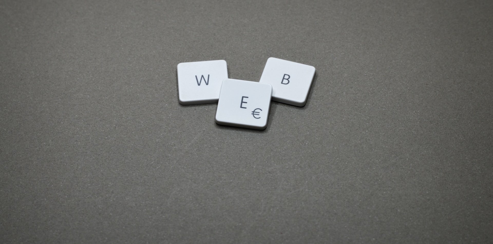 Letters forming the word web