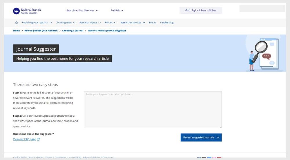 Journal Suggester de Taylor & Francis Online Journal Suggester de Taylor & Francis Online