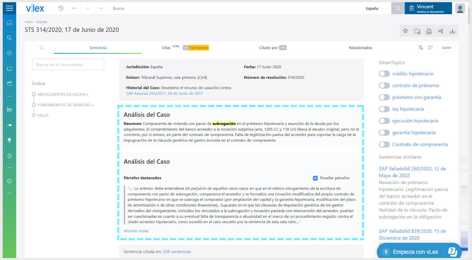 Análisis del caso Análisis del caso
