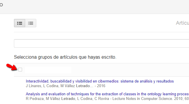 Captura de pantalla Google Scholar
